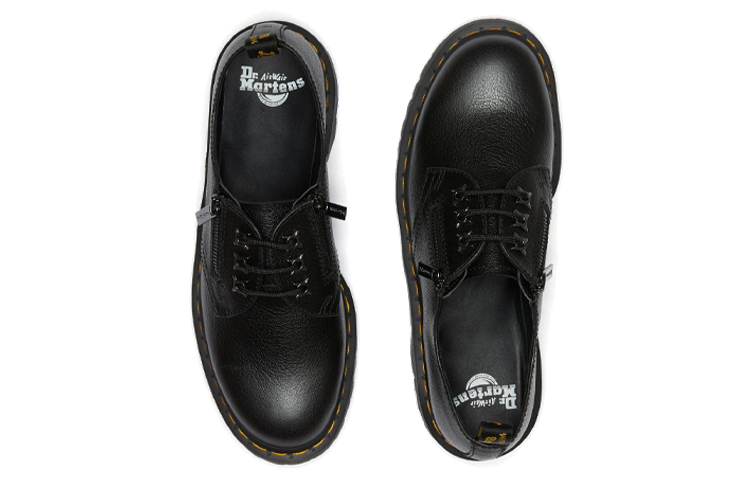 Dr.Martens 1461 Zip Tumbled Casual Single Shoes Women's Black