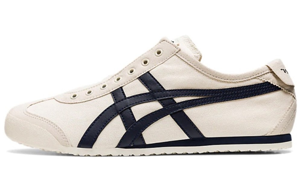 Onitsuka Tiger MEXICO 66 Blessing Branch Wear resistant And Lightweight Low Top Casual Shoes Unisex Beige White Brown
