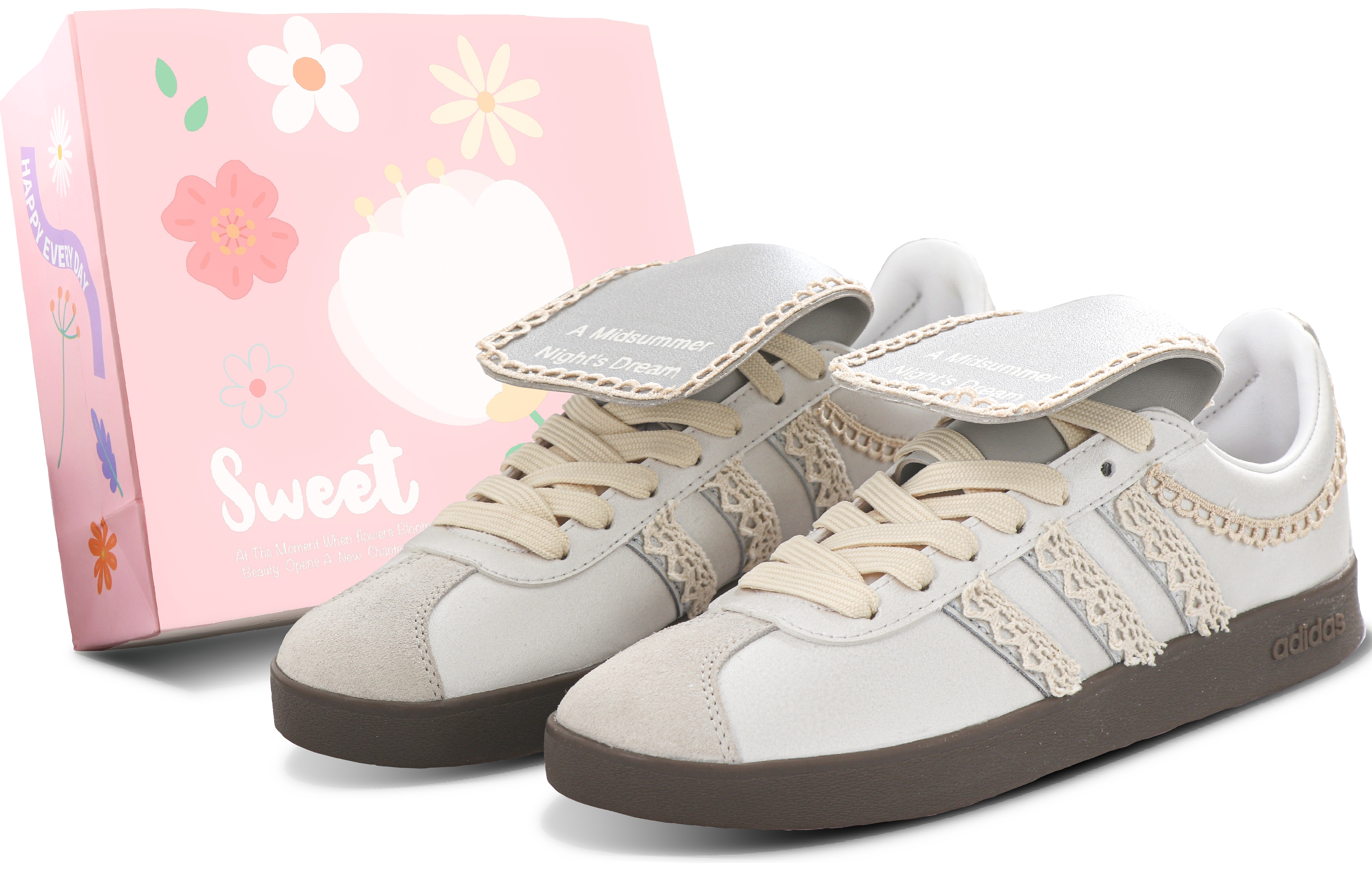 Adidas Vl Court Classic German Army Trainers Unisex Low top Greige