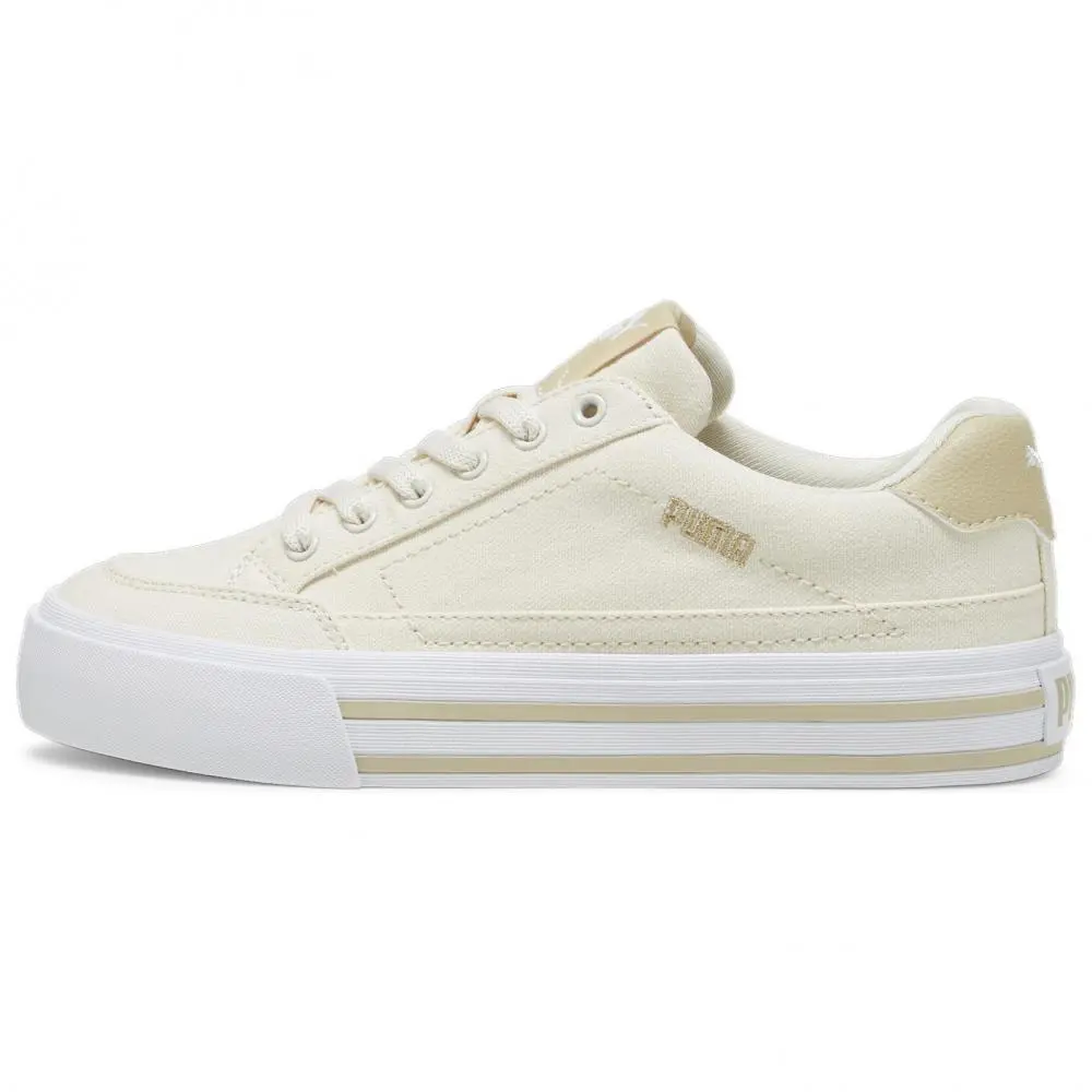 PUMA Court Classic Vulc Low Top Skateboard Shoes Women's Ecru