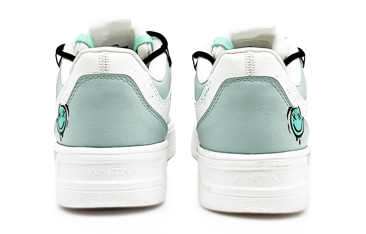 Anta Life Collection Wear-resistant And Lightweight Low-Top Skateboard Shoes Women's White Cyan купить в интернет-магазине Yoocart с быстрой доставкой по России.