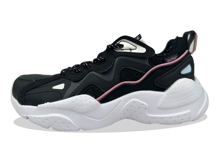 361° Cushioning, Slip Resistant, And Abrasion Resistant Low Top Casual Shoes Women's Black Gray