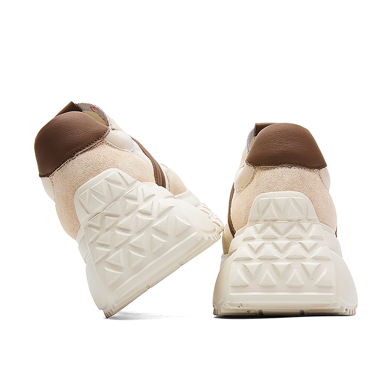JEEP SPIRIT Low Top Chunky Sneakers Women's Beige Black