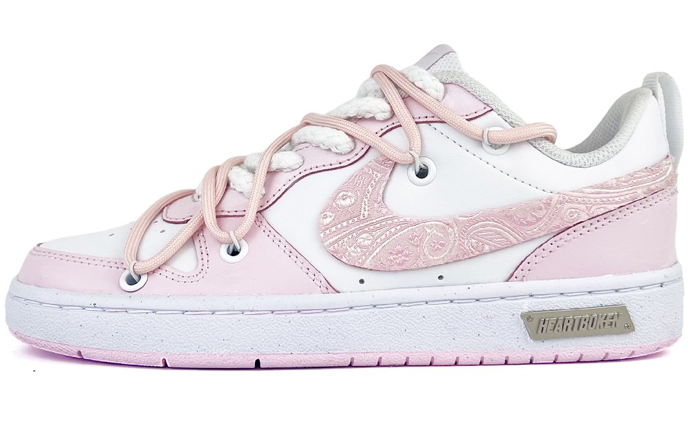 Nike Skateboard Shoes Women's Low-Top Pink/White