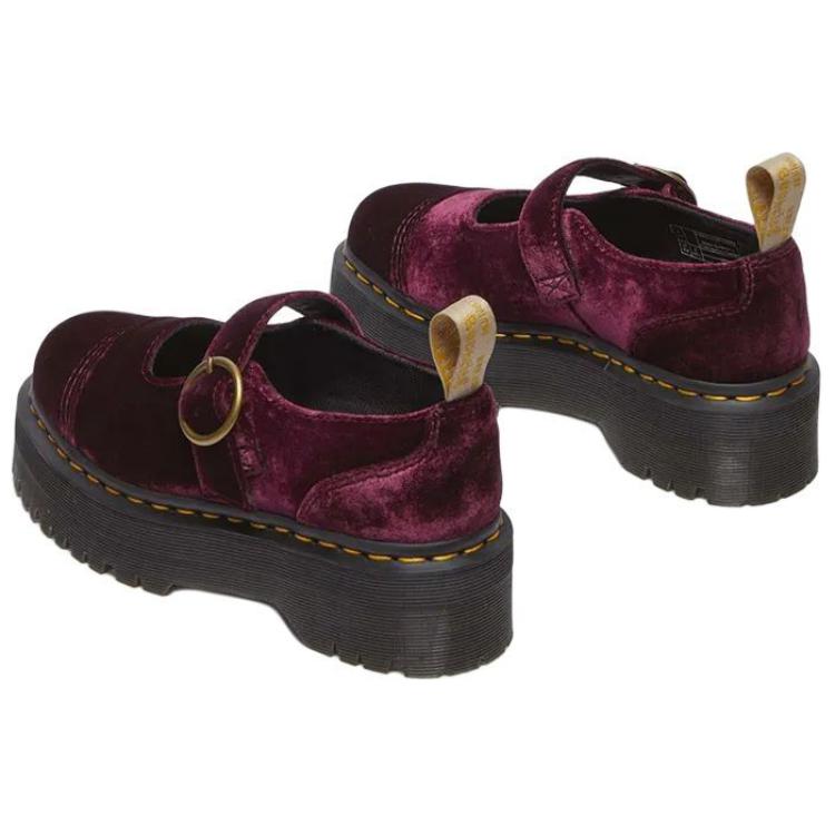 Dr.Martens ADDINA Platform Mary Jane Shoes 5cm Women's Cherry Red купить в интернет-магазине Yoocart с быстрой доставкой по России.
