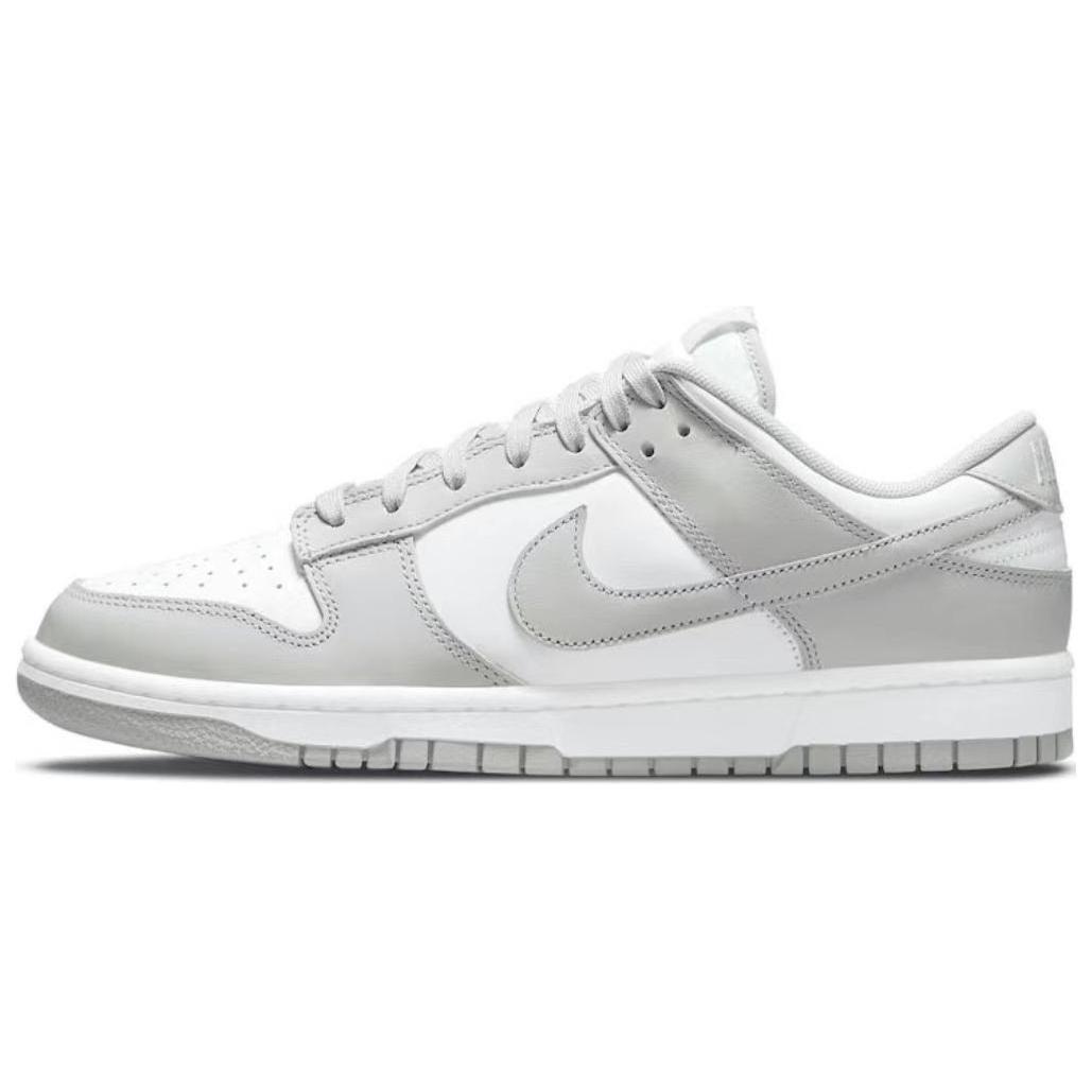 Nike Dunk Smiley Face Mischief Anti-Slip And Wear-Resistant Lightweight Low-Top Skateboard Shoes Men's Gray White Black