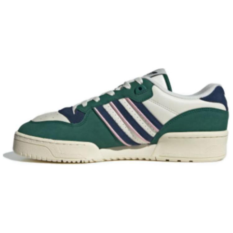 Adidas Originals Rivalry Anti-Slip Wear-Resistant Low-Top Skateboard Shoes Green White
