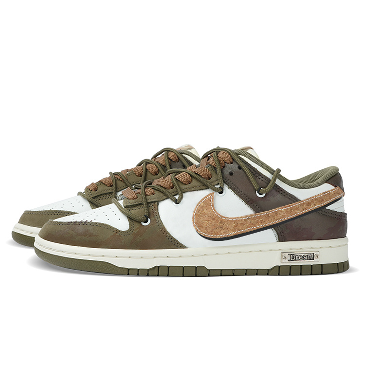 Nike Dunk Anti-Slip Wear-Resistant Low-Top Casual Shoes Unisex White Green купить в интернет-магазине Yoocart с быстрой доставкой по России.
