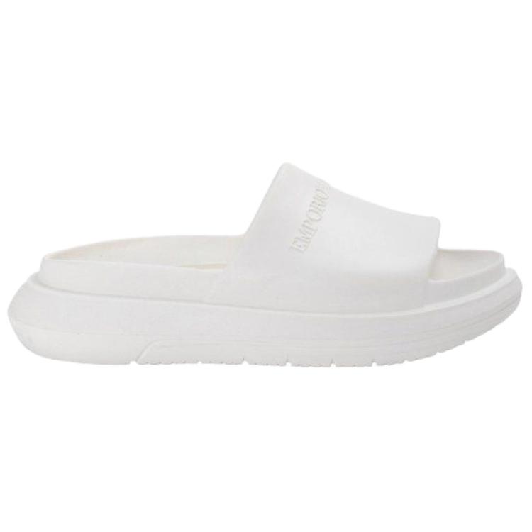 EMPORIO ARMANI Slide Slippers Men's White