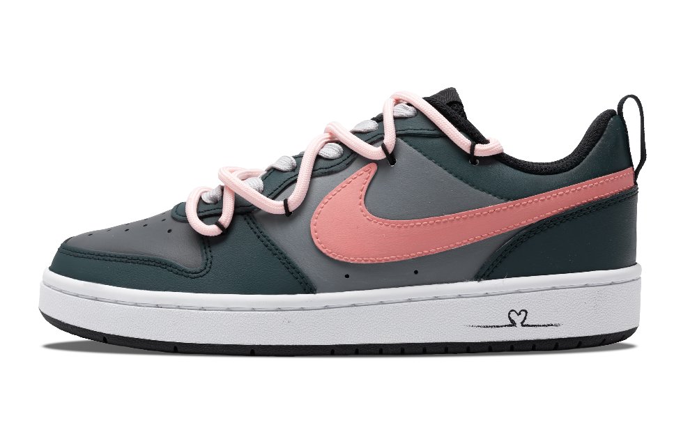 Nike Court Borough Low 2 Advanced Micro Sweet Anti-Slip Wear-Resistant Low-Top Skateboard Shoes GS Gray