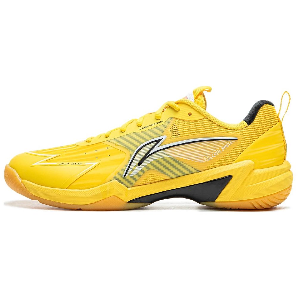 LiNing Anti-Slip Wear-Resistant Low-Top Badminton Shoes Unisex Radiant Yellow
