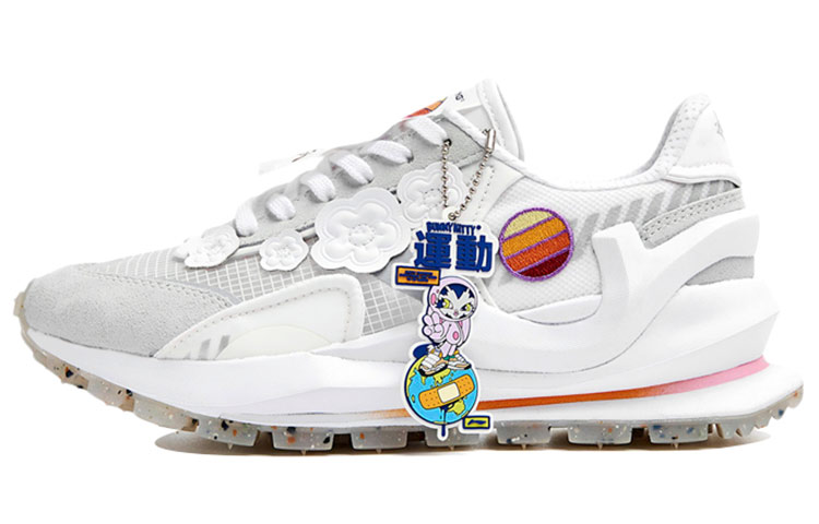 LINING Fangyuan Eternal Running Shoes Women's Low top Standard White/Mist White