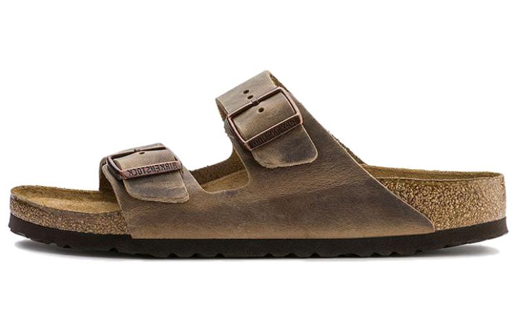 Birkenstock Arizona Soft Footbed Oiled Leather Narrow Fit 'Tobacco Brown'
