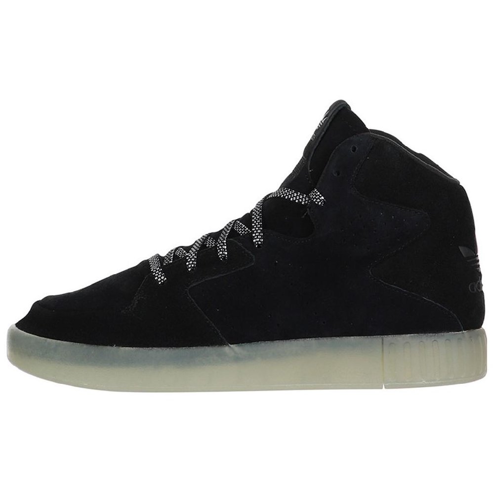 Adidas Originals Tubular Invader 2.0 Slip Resistant Abrasion Resistant High top Skateboard Shoes Unisex Black