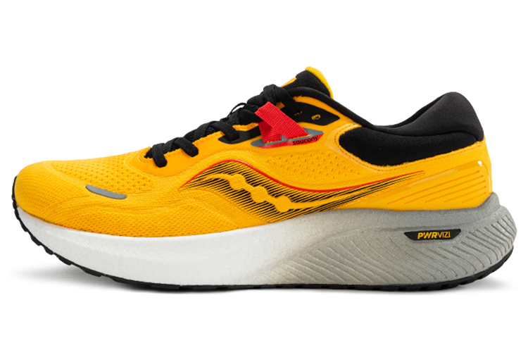 Saucony Surge 1 Durable Breathable Low-Top Casual Running Shoes Men's Black Yellow