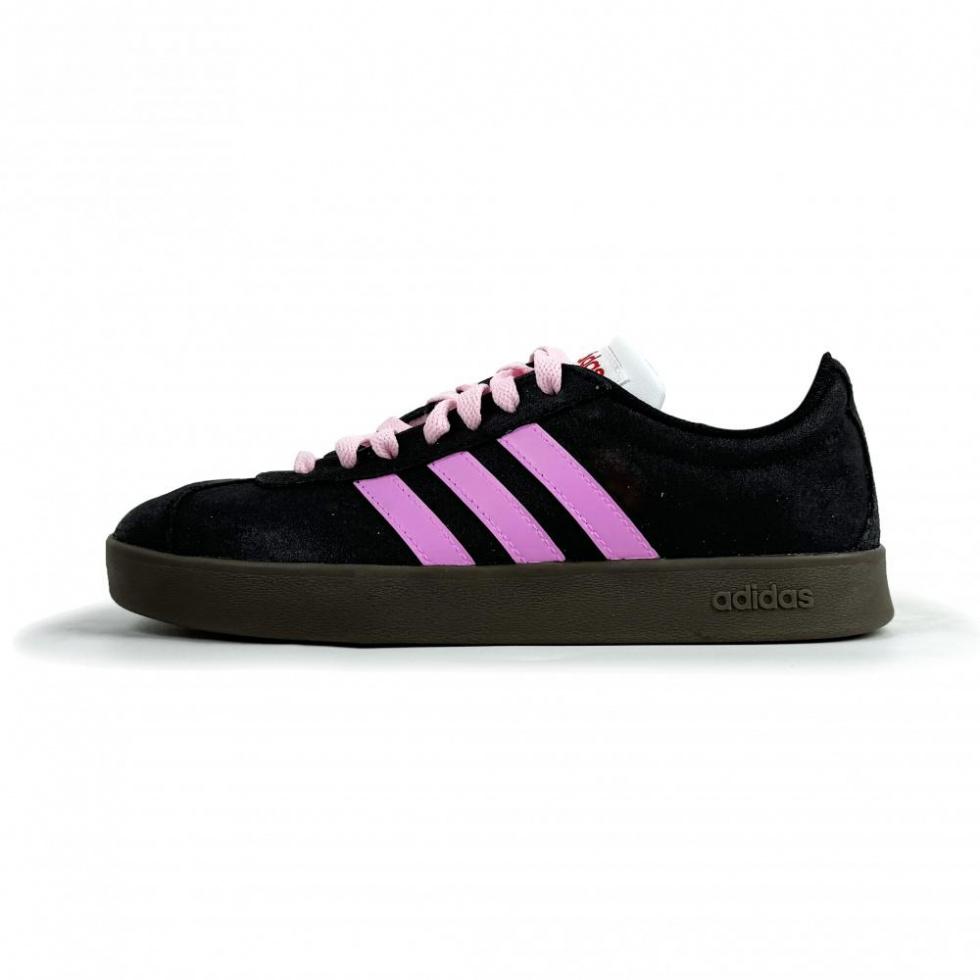Adidas Neo Vl Court Skateboard Shoes Unisex Low-Top Black/Pink