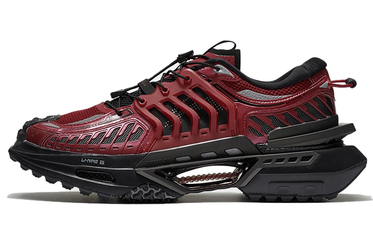 LiNing Xuankong Casual Shoes Men Low-Top Bull Red/Brick Gray/Black