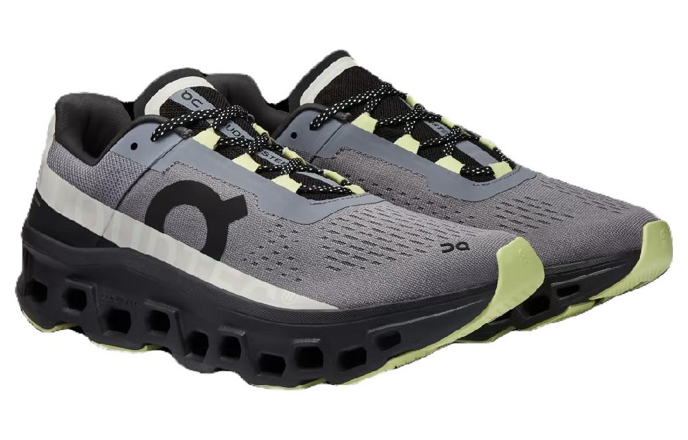On Cloudmonster Cushioning Anti-Slip And Wear-Resistant Low-Top Carbon Plate Casual Running Shoes Men's Gray