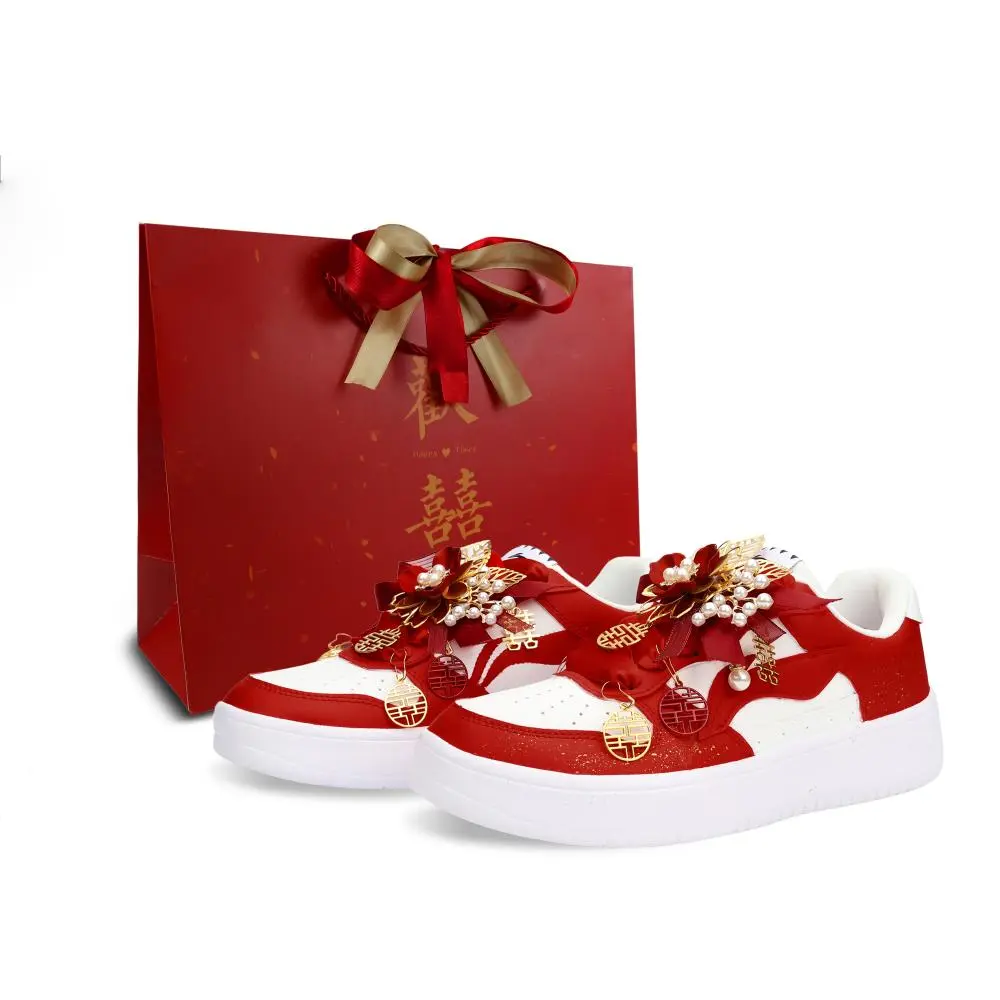 LiNing Pontoon Boats Coverage Abrasion Resistant Low top Skateboard Shoes Unisex Red