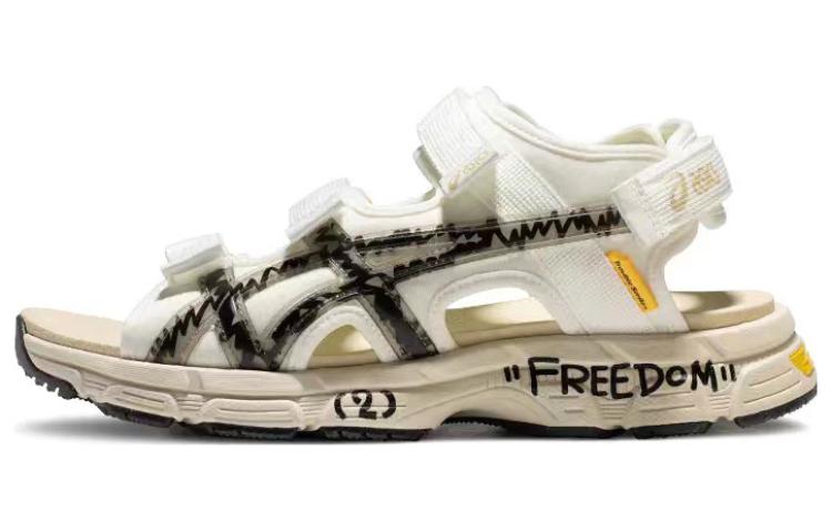 Asics X Trouble Smile Kahana Sd2 Sandals 'White Black Beige'
