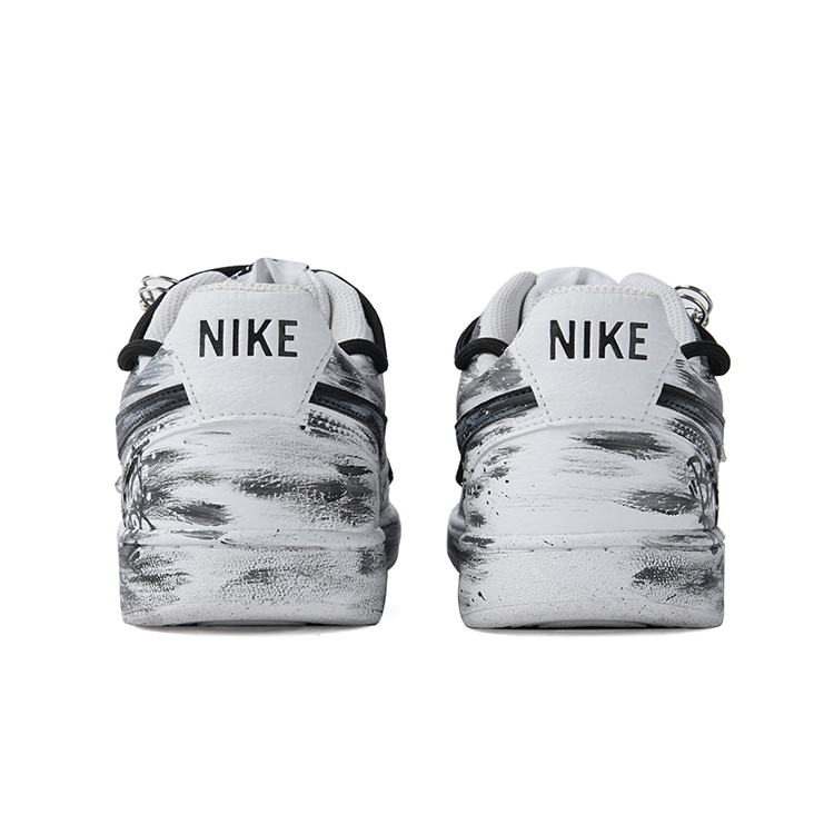 Nike Court Vision 1 Slip-Resistant Cushioning Impact-Resistant Low-Top Skateboard Shoes Men's Black White купить в интернет-магазине Yoocart с быстрой доставкой по России.
