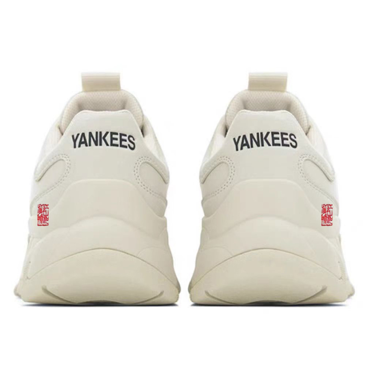 MLB Big Ball Chunky Sneakers Unisex Low Top White/Yellow