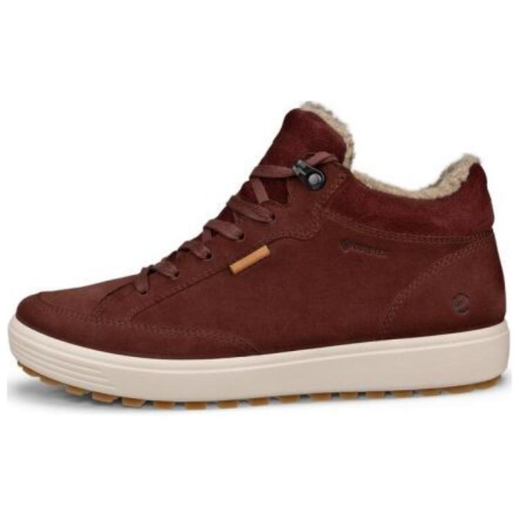 Ecco Soft 7 Ankle-Length Outdoor Boots Unisex Red Brown