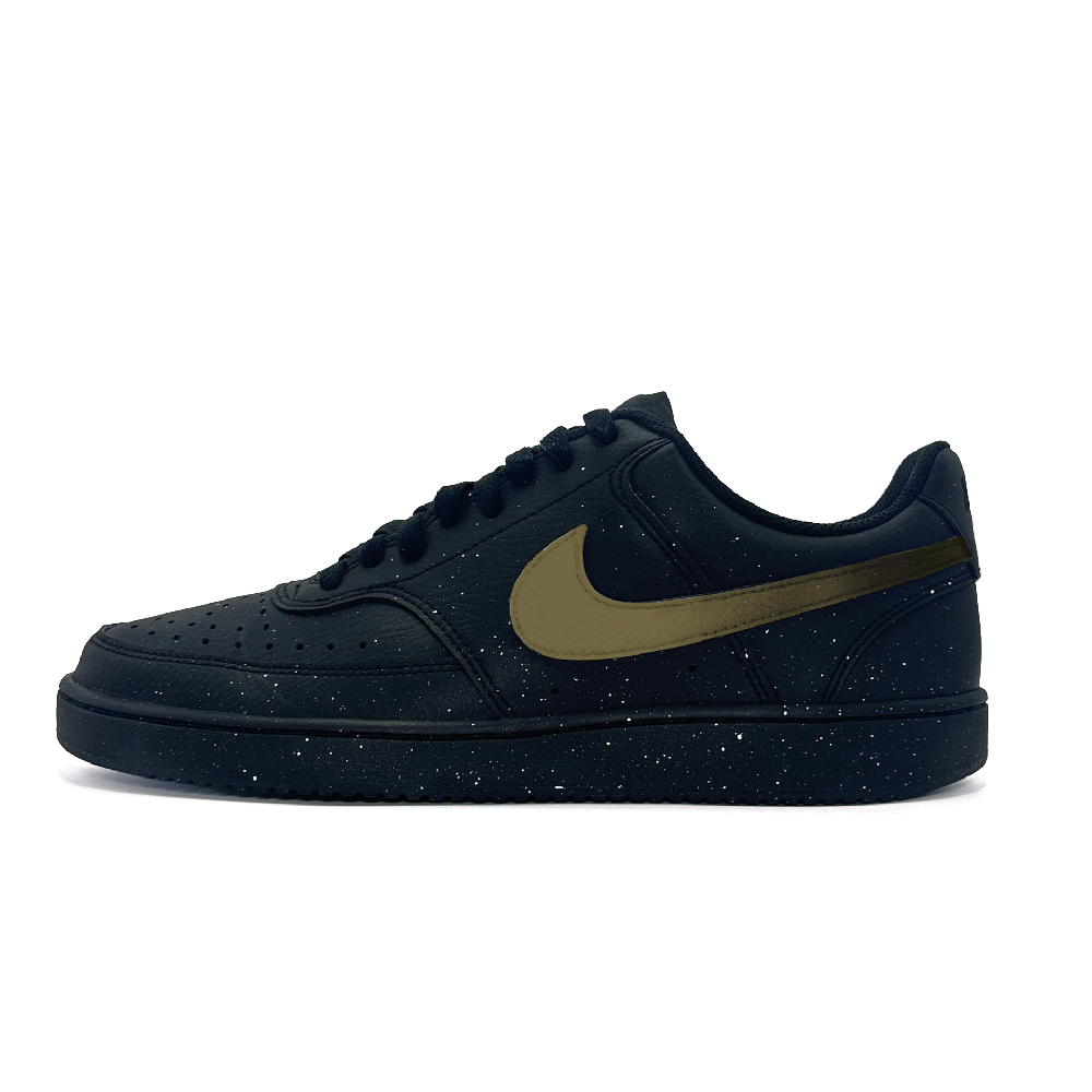 Nike Court Vision Low Anti-Slip Wear-Resistant Low-Top Skateboard Shoes Unisex Black Green