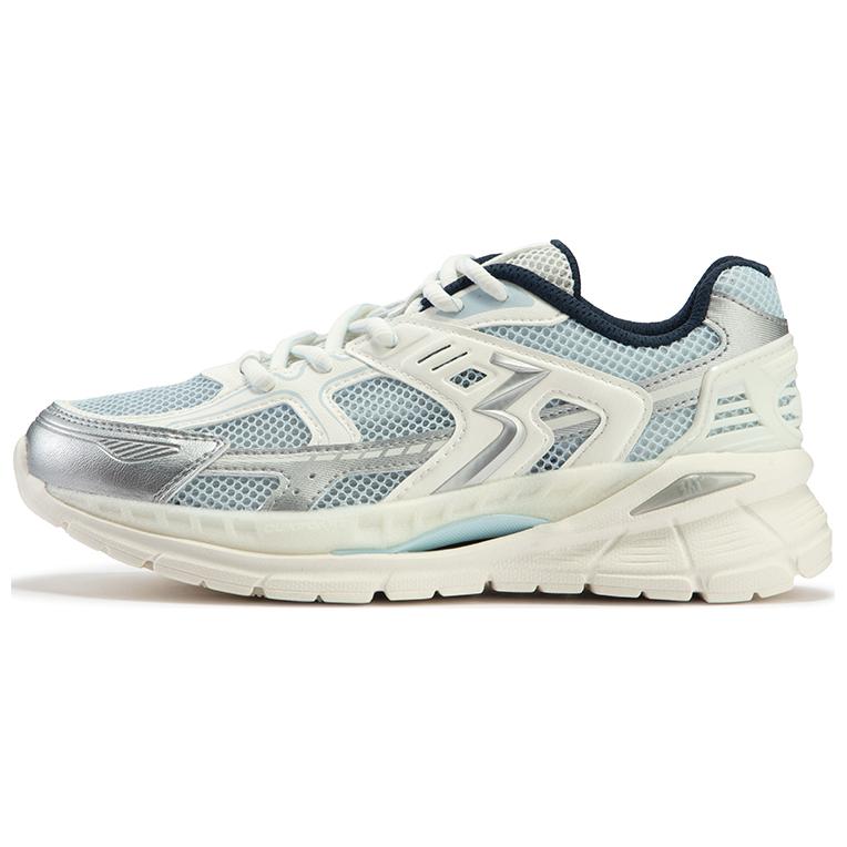 361° Abrasion Resistant Low Top Casual Shoes Women's White Blue