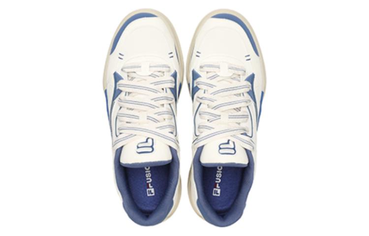 FILA FUSION 50 50 Cushioning Low top Skateboard Shoes Men's Blue White