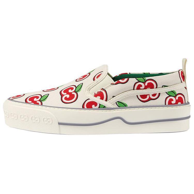 GUCCI Tennis 1977 Stylish Skateboarding Shoes Women's White