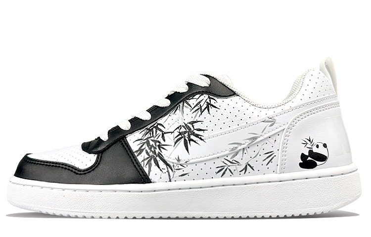 Nike Court Borough Low-Top Skateboard Shoes GS Black White