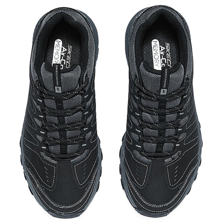 Skechers Cushioning And Breathable Low Top Running Shoes Men's Black