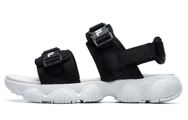 FILA Casual Sandals For Black/White Women's