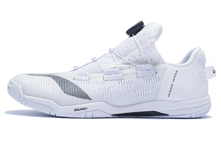LiNing Mage Cushioning, Slip Resistant, And Abrasion Resistant Functionality Low Top Unisex White Black