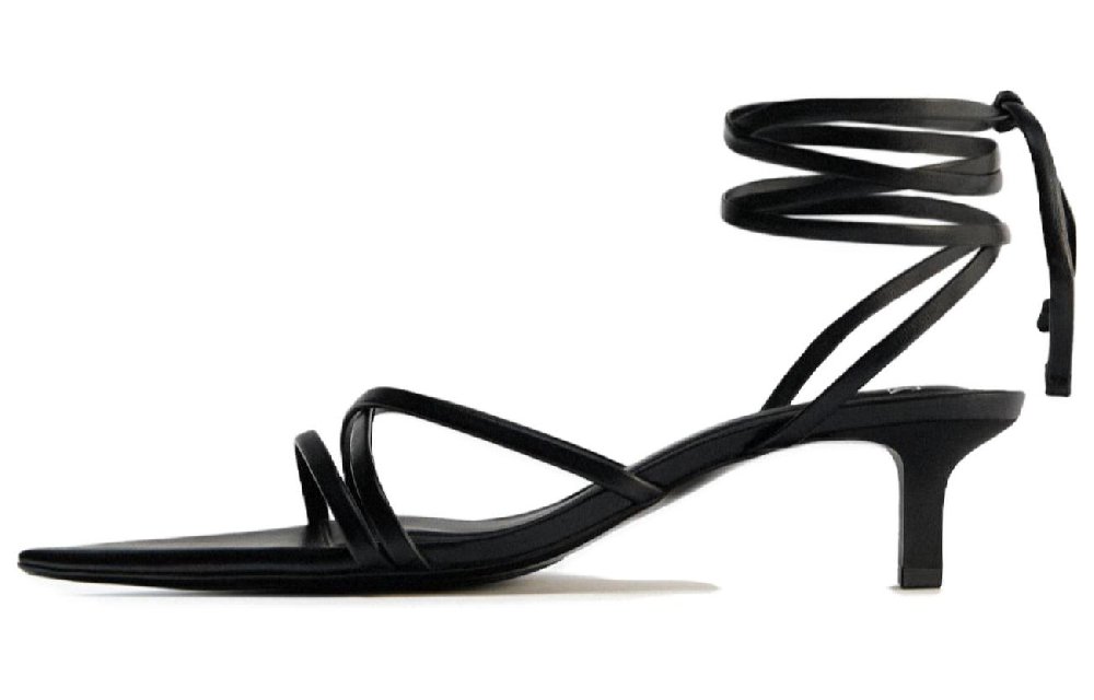 ZARA Strap Sandals Women's Black