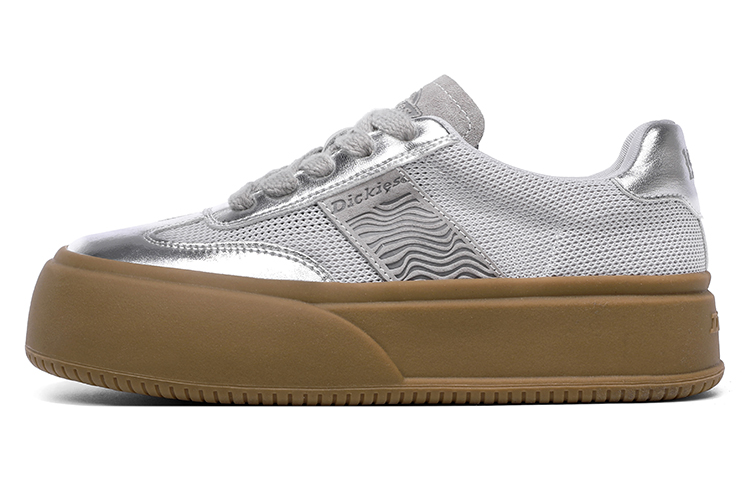 Dickies Low-Top Skateboard Shoes Women's Silver Gray
