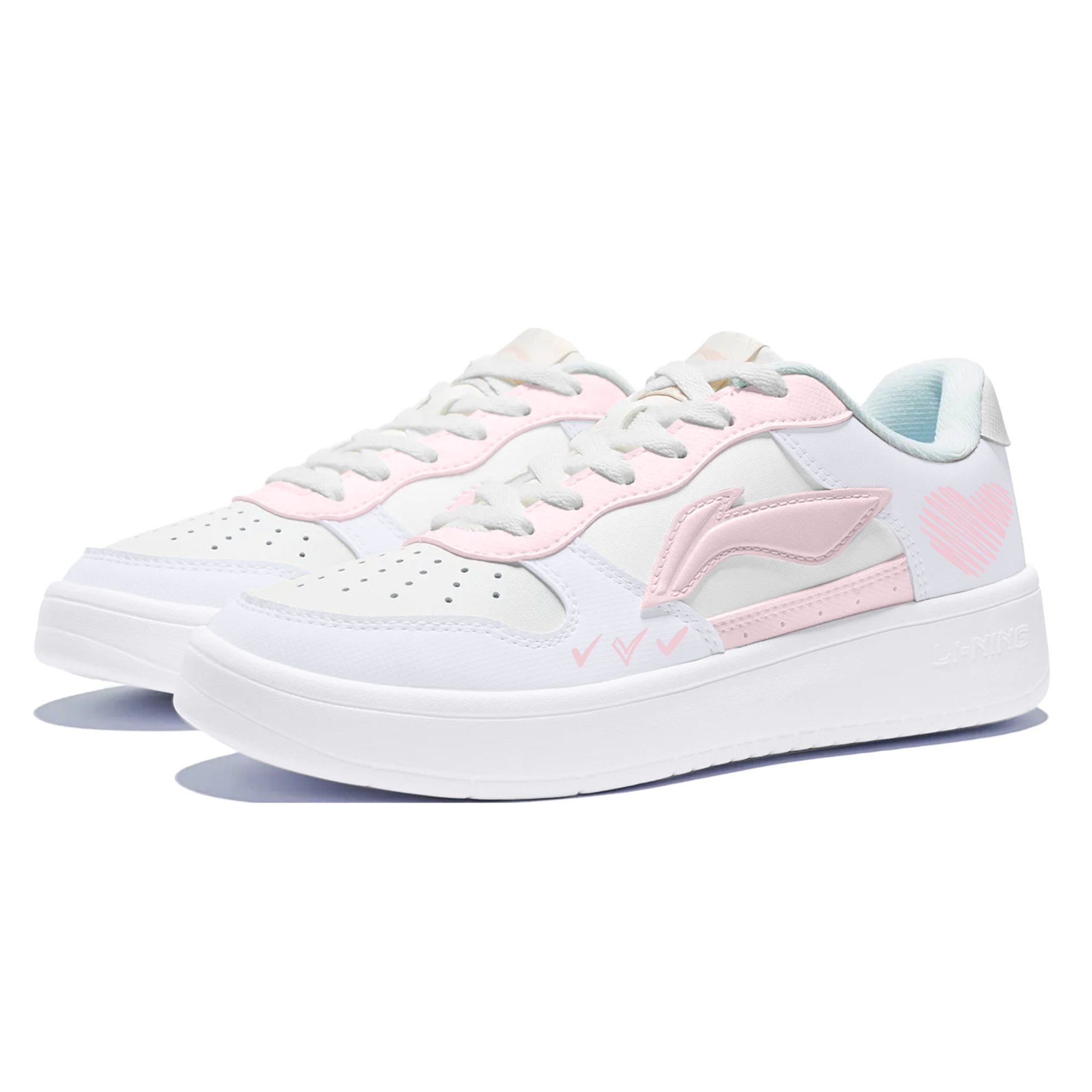 LiNing Pontoon Boats Slip Resistant, Abrasion Resistant, And Balanced Low Top Skateboard Shoes Women's Purple Pink купить в интернет-магазине Yoocart с быстрой доставкой по России.