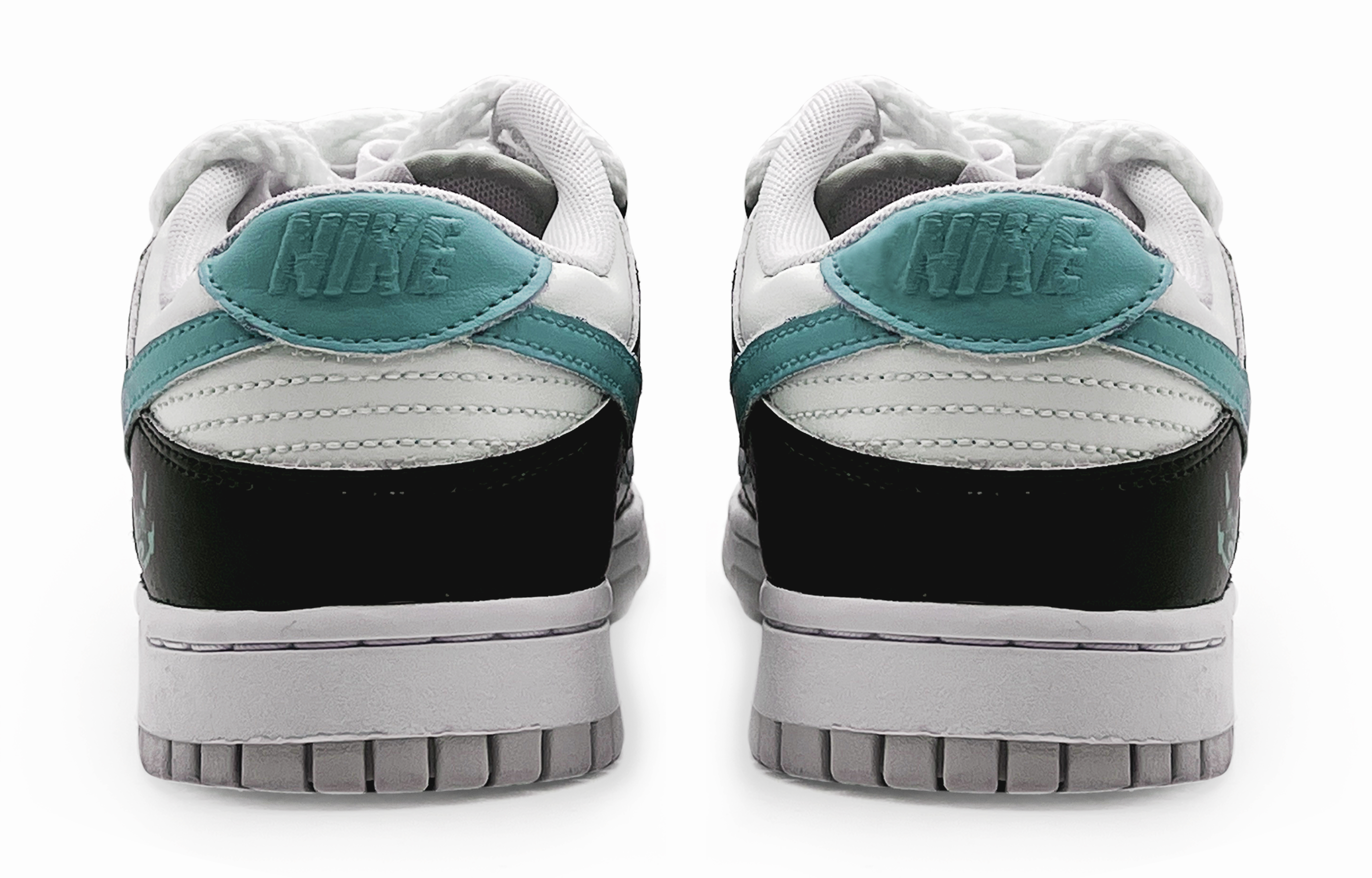 Nike Dunk 'Pure Platinum' Slip-Resistant Cushioning Abrasion-Resistant Low-Top Skateboard Shoes Men's Black Green купить в интернет-магазине Yoocart с быстрой доставкой по России.