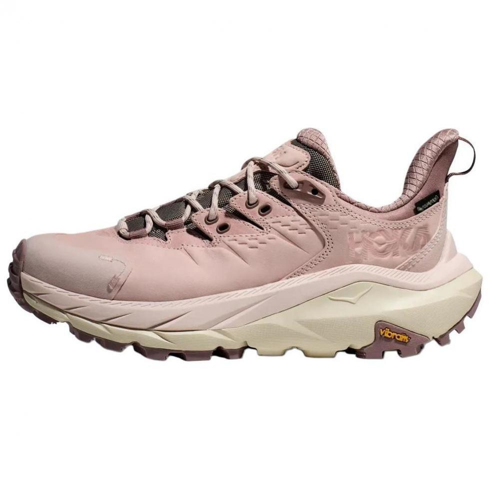 HOKA ONE ONE Kaha 2 Anti-Slip Wear-Resistant Low-Top Hiking Shoes/Trekking Shoes Women's Pink
