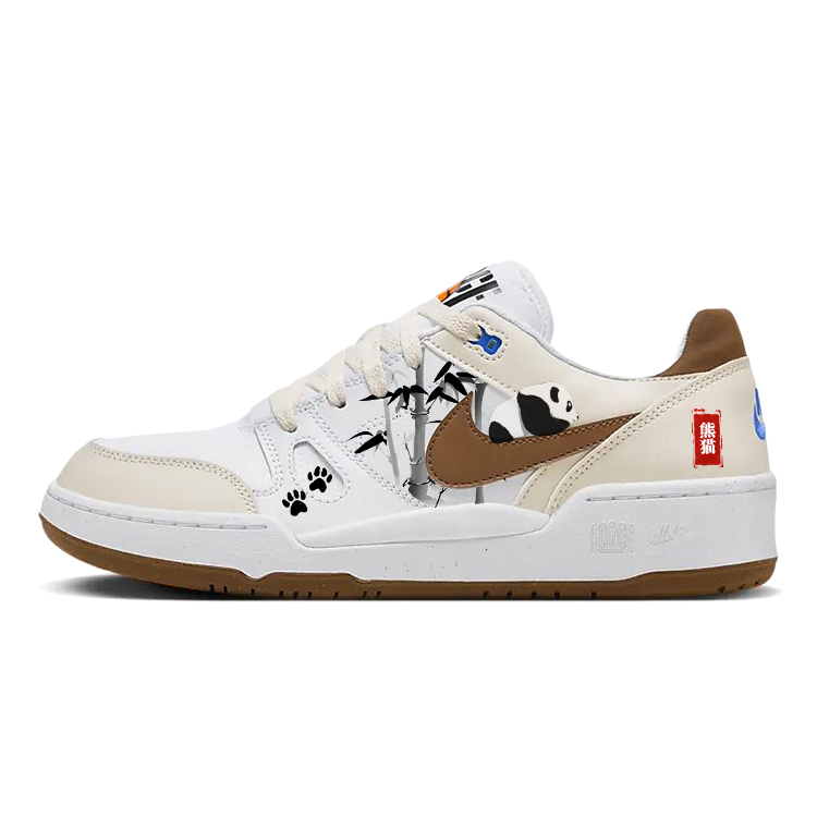 Nike Full Force Anti-Slip Wear-Resistant Low-Top Skateboard Shoes Men's Beige Brown