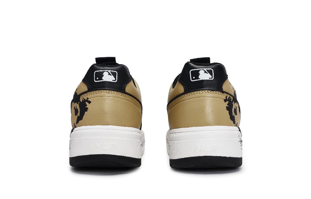 MLB Chunky Liner Skateboard Shoes Unisex Low Top Black/White/Brown