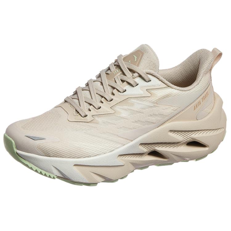Anta Cushioning Wear-Resistant Low-Top Running Shoes Women's White Brown
