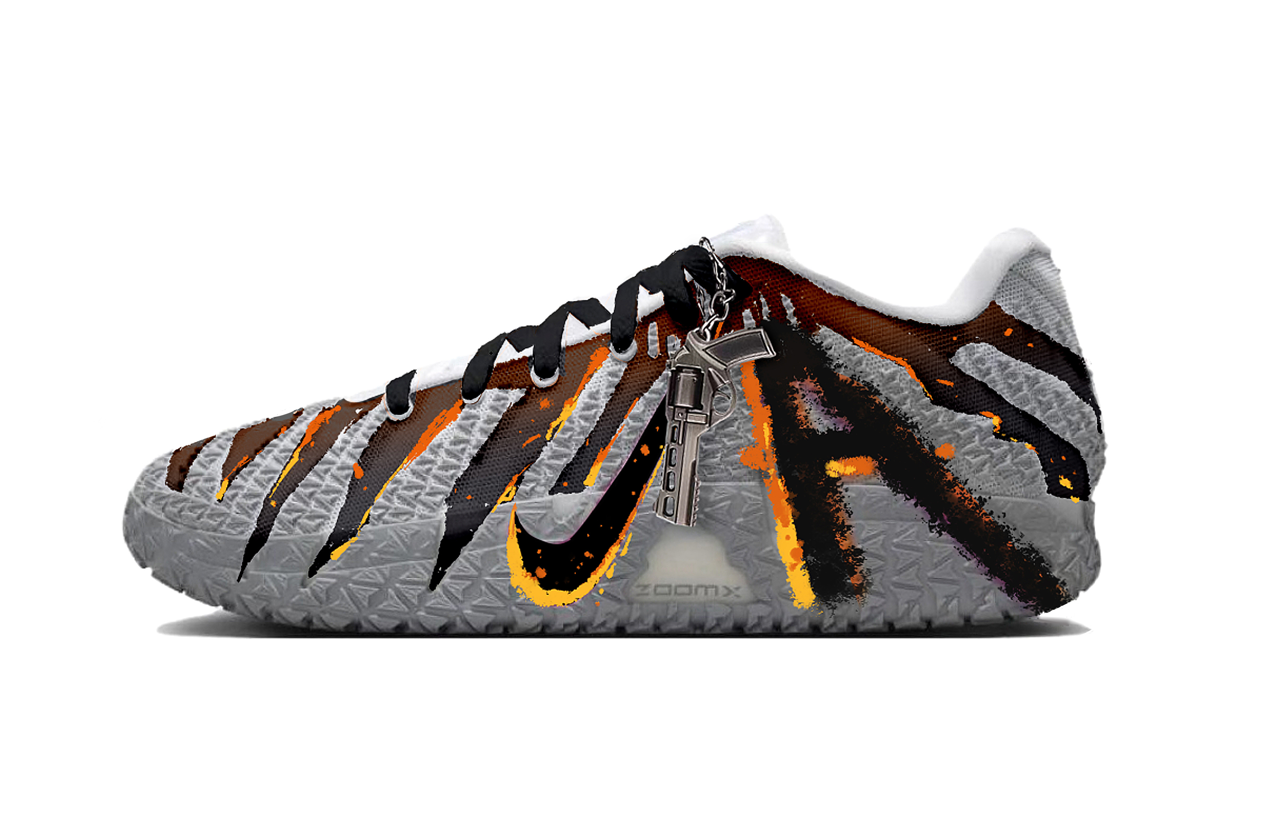 Nike Ja Morant 3 Western Gunmen Low top Basketball Shoes Men's Black Yellow