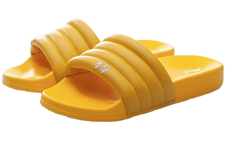 LiNing PFW X 2020 S/S Collection | Bubble Slide Women's Slippers - Yellow купить в интернет-магазине Yoocart с быстрой доставкой по России.