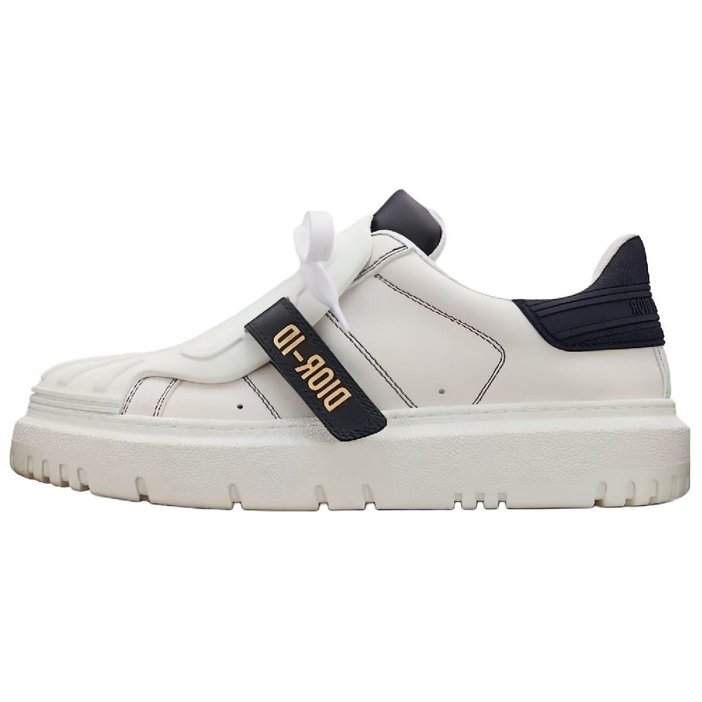 DIOR ID Shell Shoes Low Top Stylish Skateboarding Shoes Women's White Blue