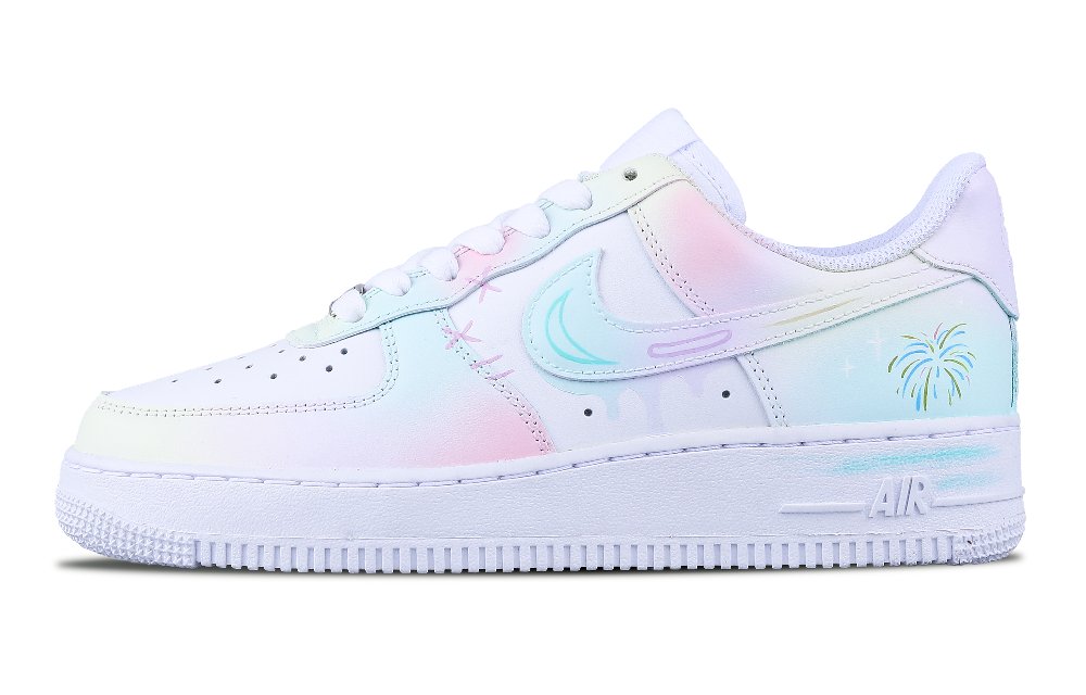 Nike Air Force 1 Low Top Skateboard Shoes Women's Pure White