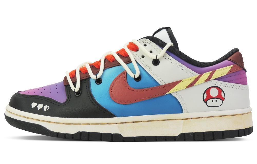 Nike Dunk Dora's Return Super Mario 2 Low-Top Skateboard Shoes Men's Black Purple