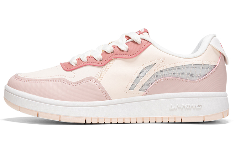 LiNing Anti-Slip And Wear-Resistant Lightweight Low-Top Skateboard Shoes Women's Pink