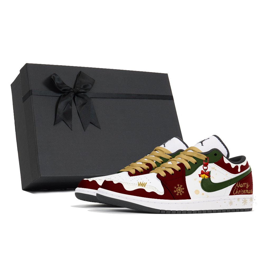 Jordan Air Jordan 1 Abrasion Resistant Low Top Vintage Basketball Shoes Men's Dark Red